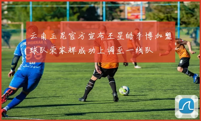 云南玉昆官方宣布王星皓李博加盟球队荣家辉成功上调至一线队
